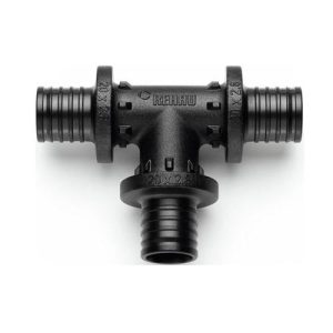 REHAU RAUTITAN PX T-piece 40-32-40mm reduced branch, press fit, water, PPSU/black
