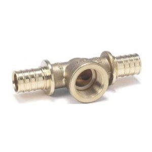 REHAU RAUTITAN RX T-piece 40xRp1 "x40mm, tap, internally threaded, press fit, red bronze